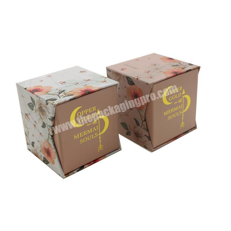 Custom Luxury Wholesale Boxes Candles Black Gift Set Jars Packing White Rigid Candle Packaging Box