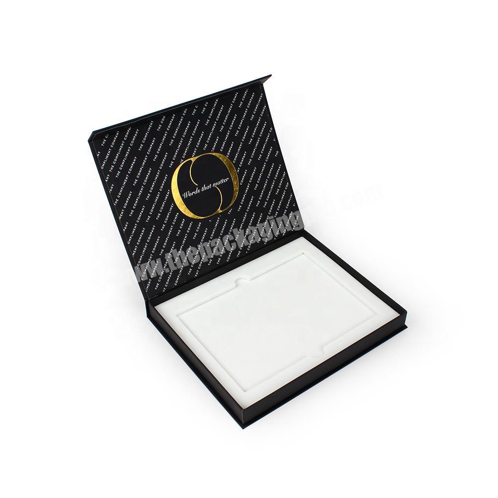 Custom Magnet Gift Box With Insert For Luxury Acrylic Cards Packaging VIP Card Gift Packaging Boxes