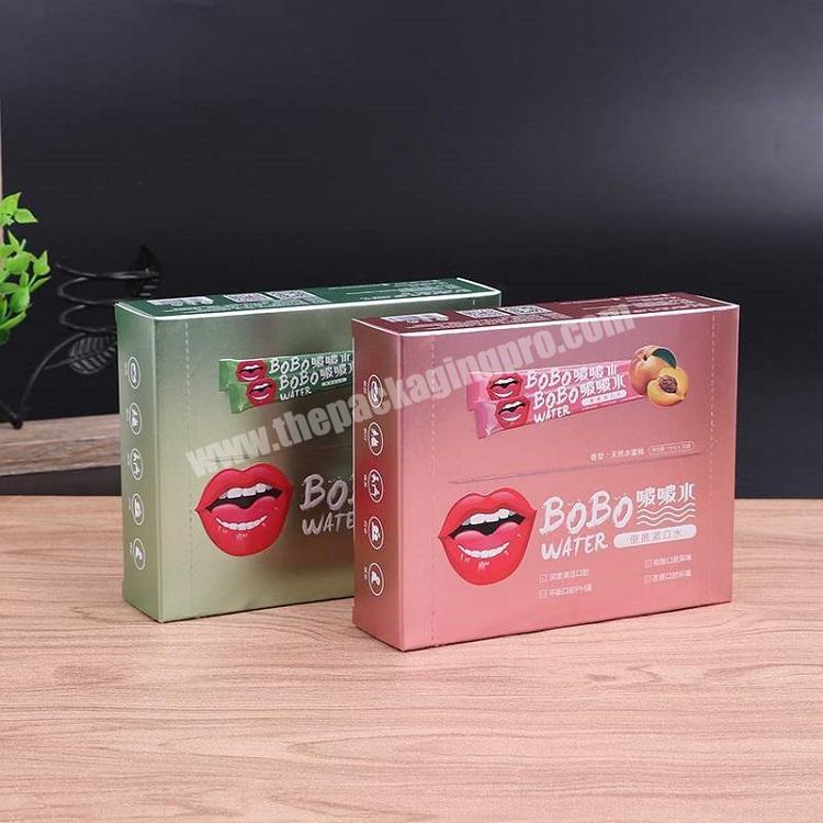 Custom Makeup packaging Boxes bobo water packing box