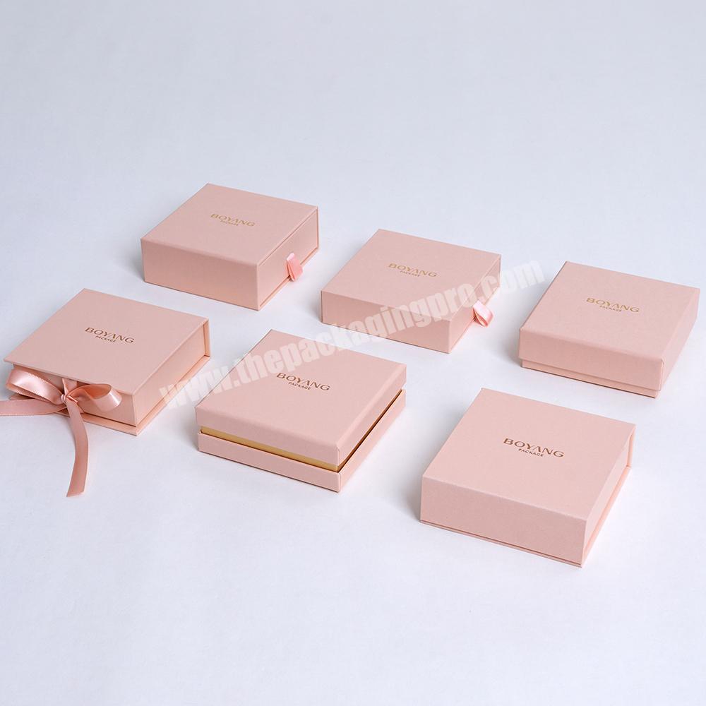 Custom Paper Cardboard Jewelry Packaging Box Gift Boxes Necklace Earring Bracelet Ring Jewelry Box