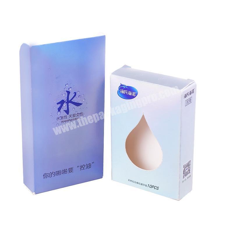 Custom Print Paper Condom Packaging Box