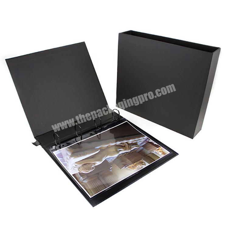 custom collectible card binder photobook slipcase and binder