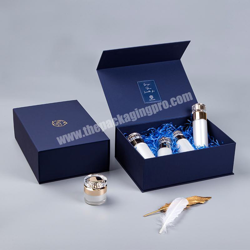 Custom Printed Book Style Beauty Products Packing Luxury Cosmetics Gift Box Packaging