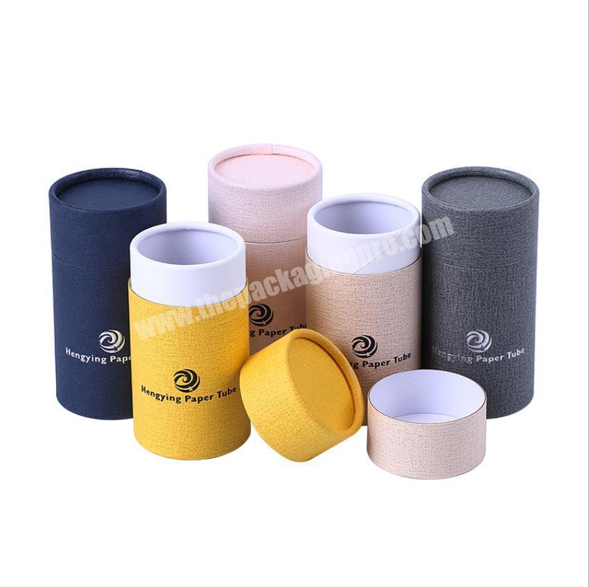 Custom Printed Color Small Round Cardboard Paperboard  Tea Packaging Box or For Perfume Box