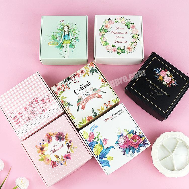 Custom Printed Colorful Private Label Cube Soap Packaging Boxes Luxurious Cardboard Packaging Soap Boxes