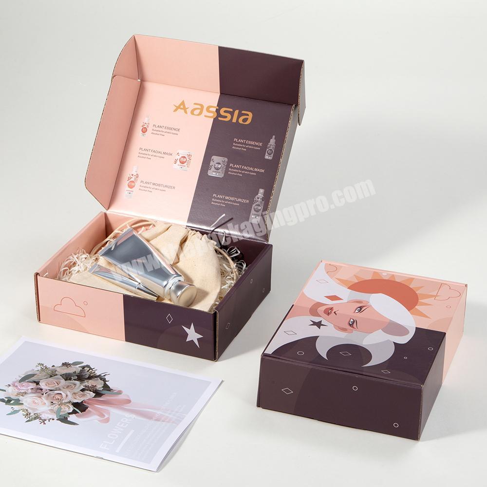 Custom Printed Cosmetics Mailer Boxes Cosmetic Paper Box Packaging for Skincare