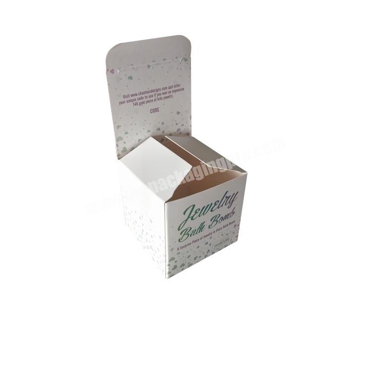 Custom Printed Folding Paper  Bath Bombs Bath Fizzers Packaging Box