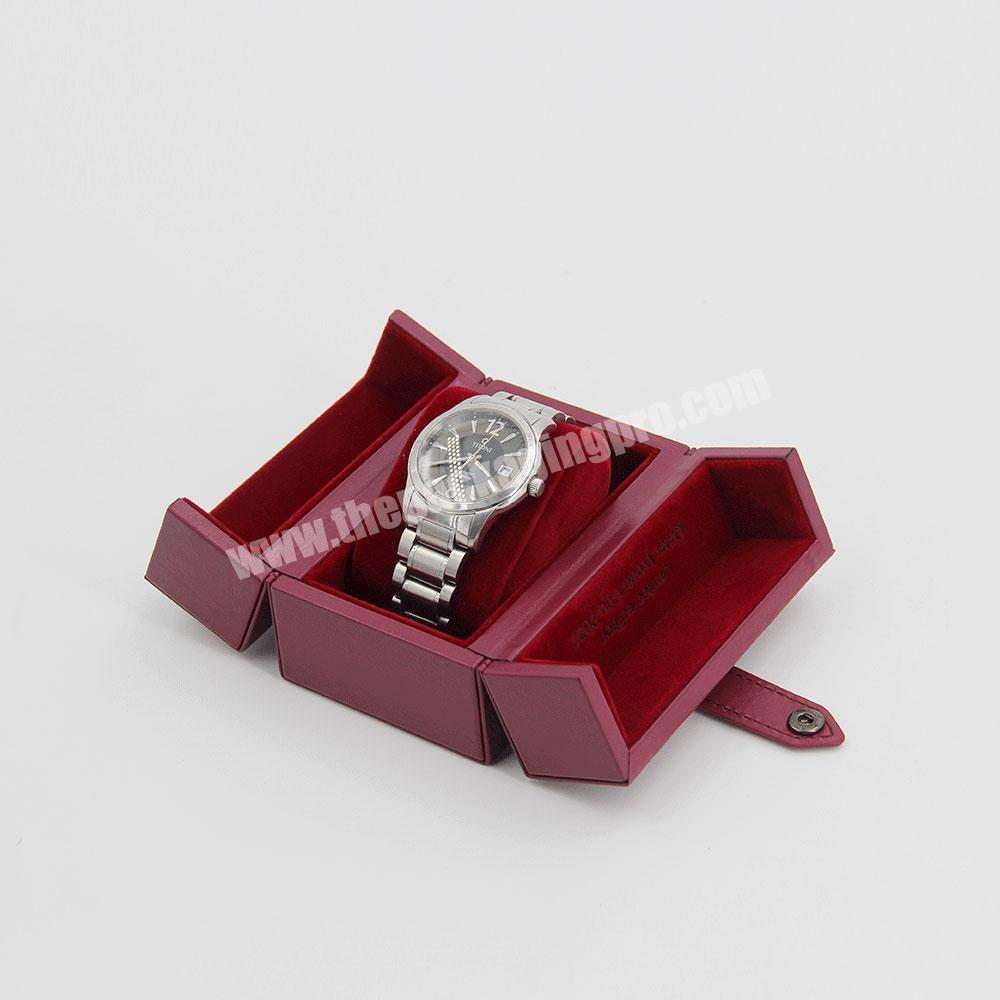 Custom Printed Gift Set Sealed Cardboard Packaging Box High Quality Unique Gift Box Men Double Door Luxury Watch Gift Box