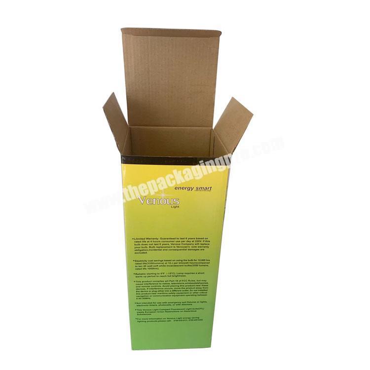 Custom Printed Logo Lamp Packaging Folding Cartons LED Bulb Boxes