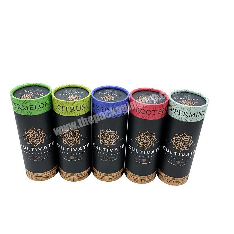 Custom Printing Cosmetic Paper Tube Biodegradable Eco Friendly Essential Oil Paper Tube