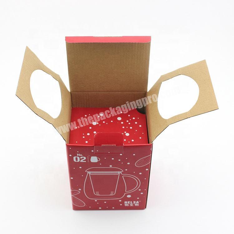 Custom Recycled Corrugated Paper Box For Mug Cup Packaging