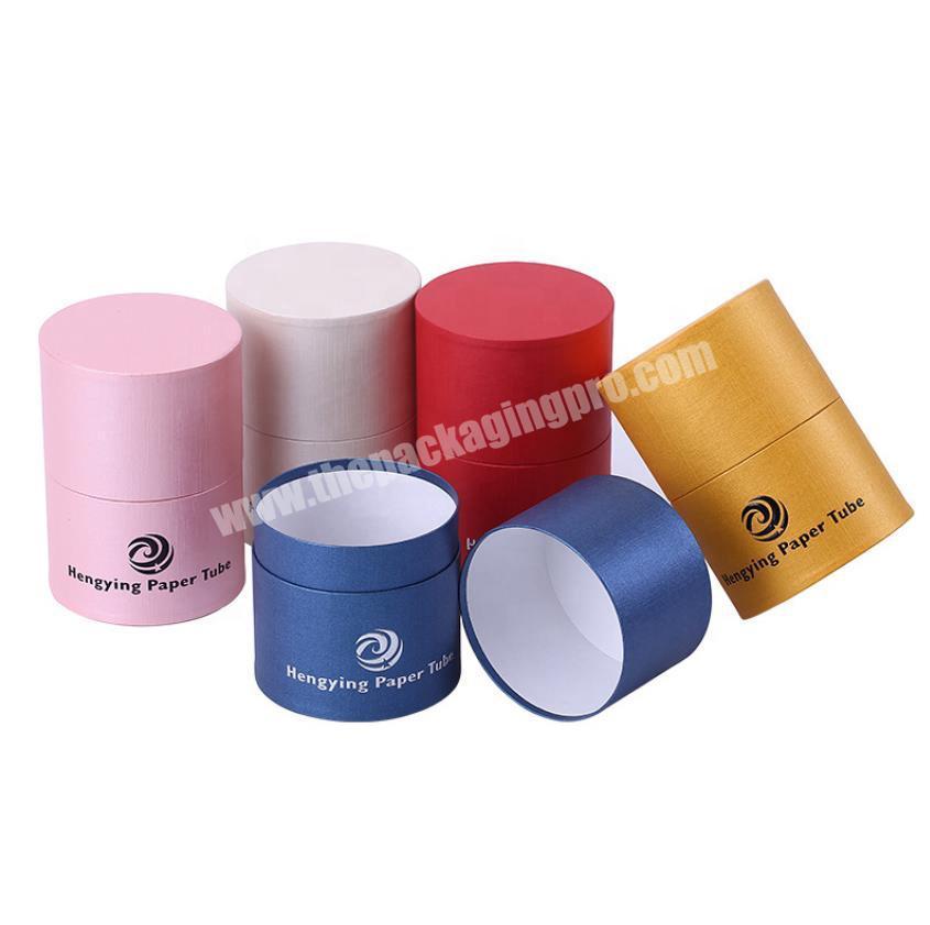 Custom Recycled Kraft Paper CylinderRoundTube Candle Jars Packaging Boxes