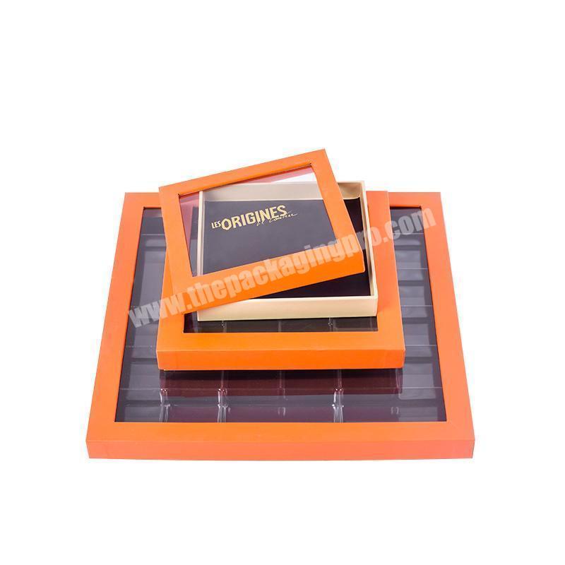 Custom Size Cheap Clear Window Carton Box For Black Chocolate New Design