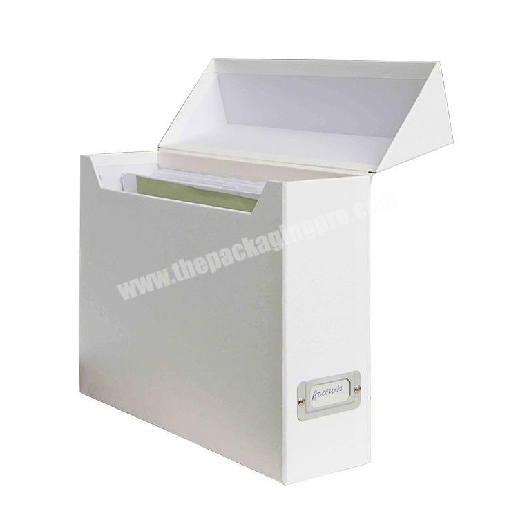 Custom Wholesale Document Organizer File boxes Paper File Organizer Document File Storage Boxes