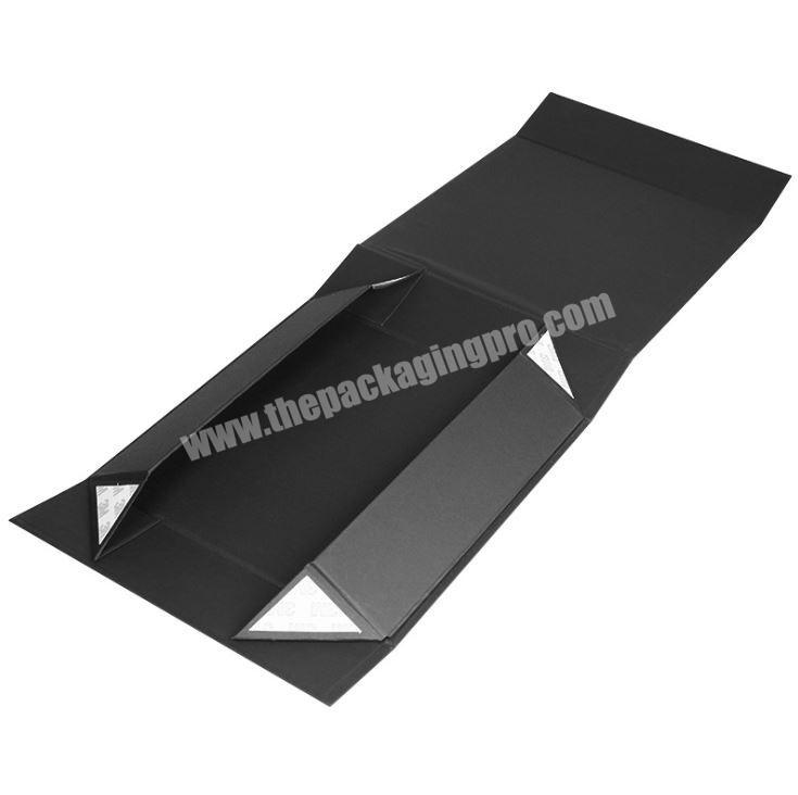 Custom black foldablefolding boxes with magnetic closure for hat box packaging