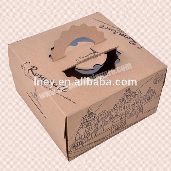 Custom brown corrugated kraft paper carton box