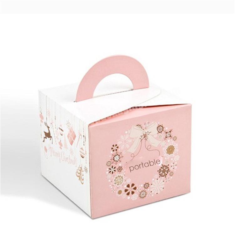 Custom brownie packaging box wholesale folding luxury gift box packaging with handle