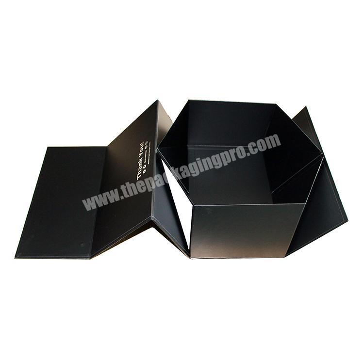 Custom cardboard flat pack folding box packaging magnetic paper foldable gift mailer box