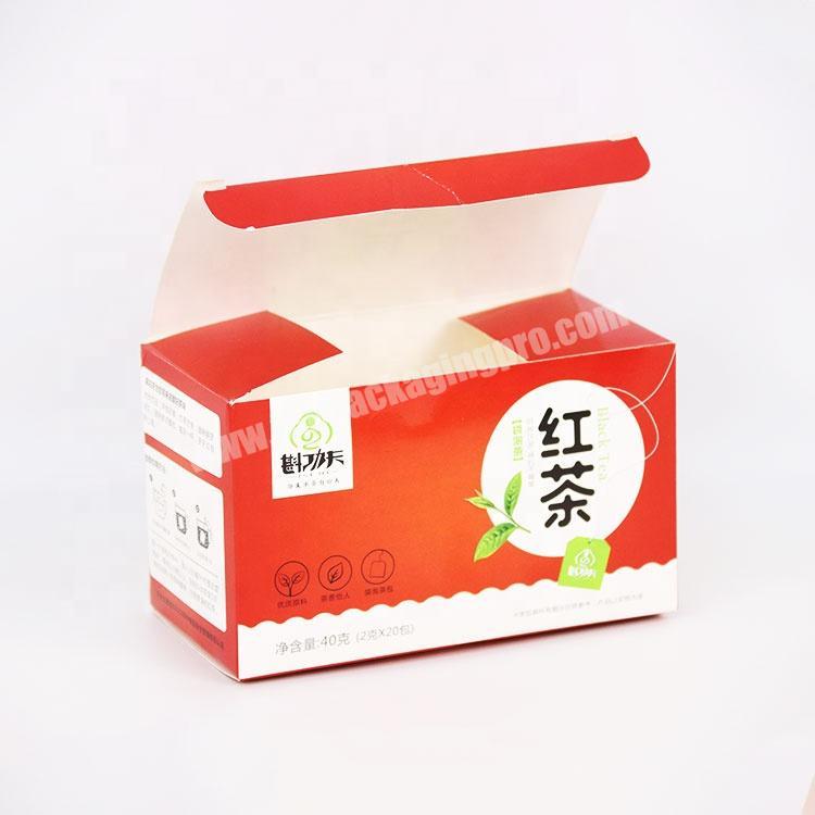 Custom cheap lamination tea paper box  package with your costom logo