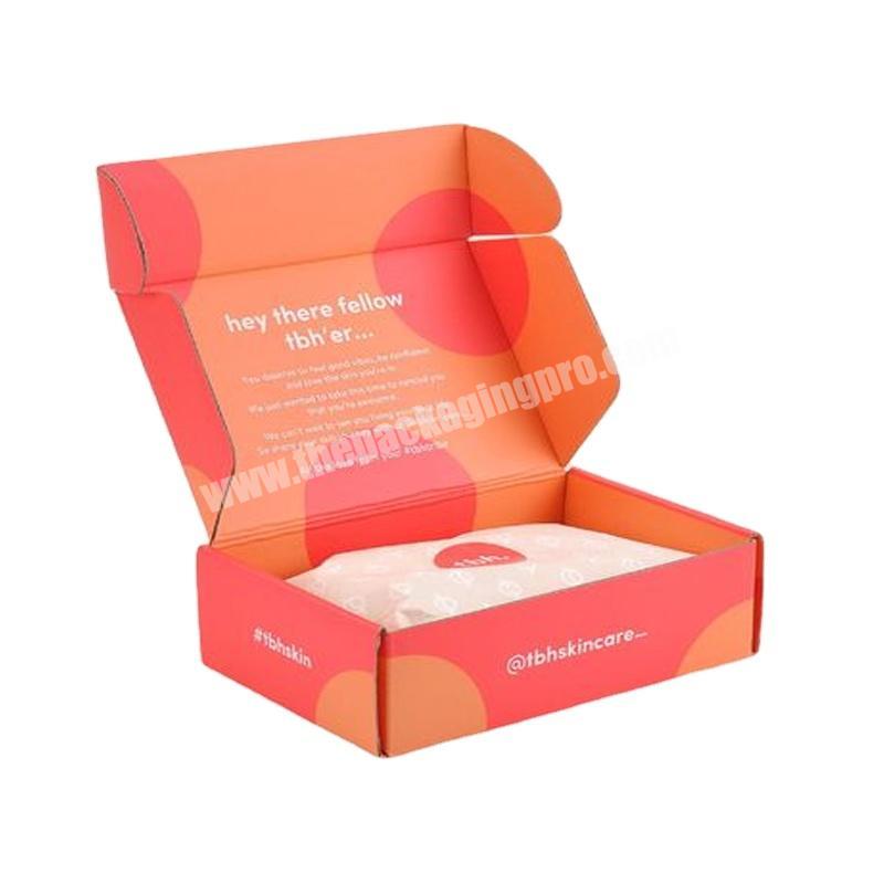 Custom colored branded bulk white nude brown shipping mailer boxes candles sunglasses cardboard packaging mailer shipping box