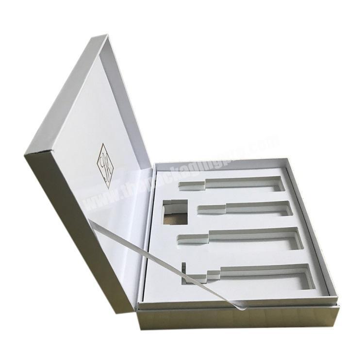 Custom design cardboard folded magnetic gift box packaging for  essence cream