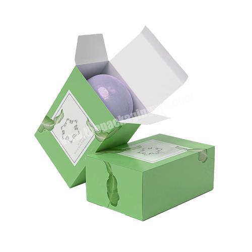 Custom design full color printing cheap small handmade soap packaging paper folding box