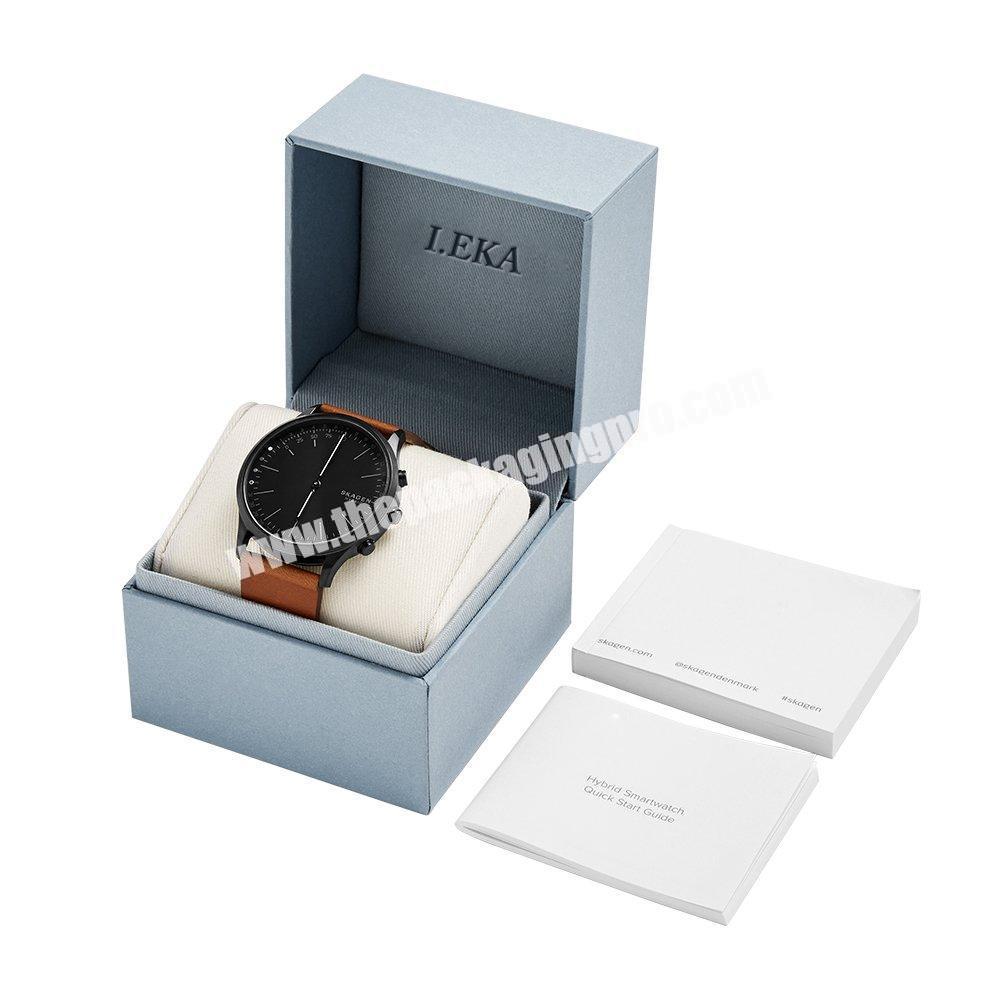 Custom design logo cardboard packaging gift box for watches recycled paper wrist watch box set gift luxury smart watch gift box