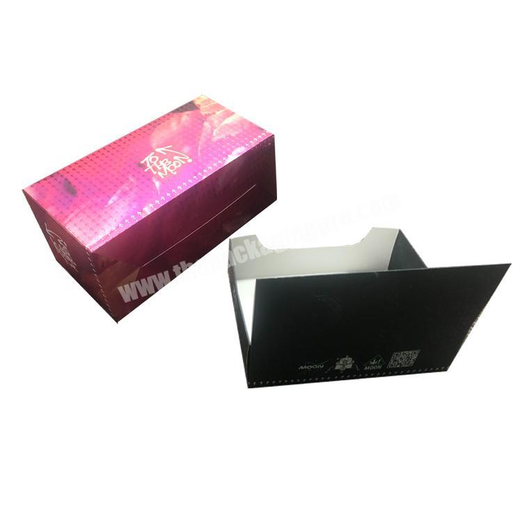Custom design printed foldable paper display box