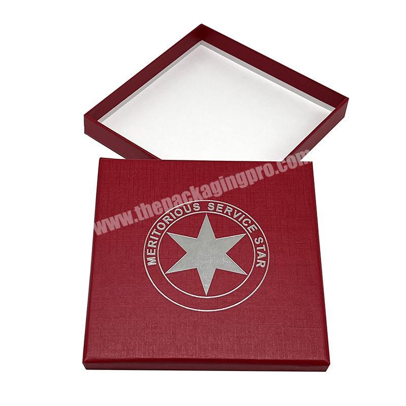Custom design textured red paper credit card vip membership cards packaging box
