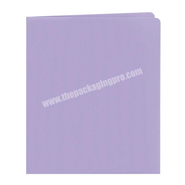Custom design wholesale cheap legal size 9.5 x 12inch pocket presentation folder printing
