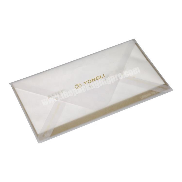 Custom design wholesale office supplies paper gift kraft glassine envelope
