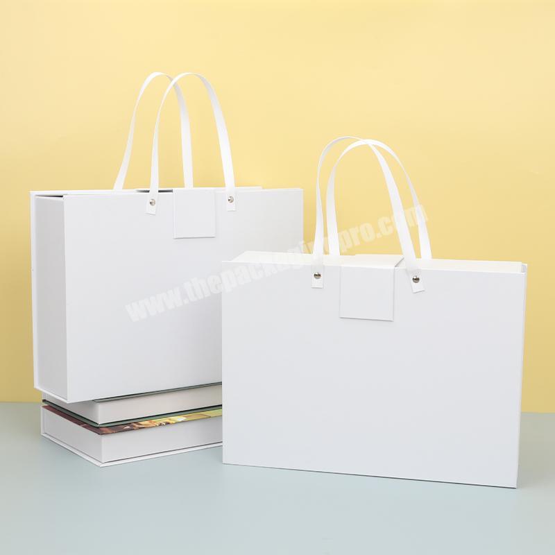 Custom designed luxury folding paper box wedding gift box Cardboard boat printed magnetic cover ribbon packing gift box