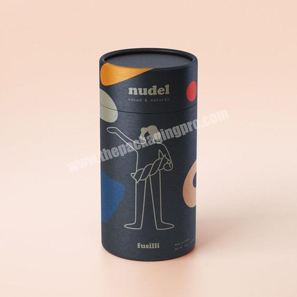 Custom eco friendly cardboardlipgloss tubes packaging round paper skincare candle jars tea tube box