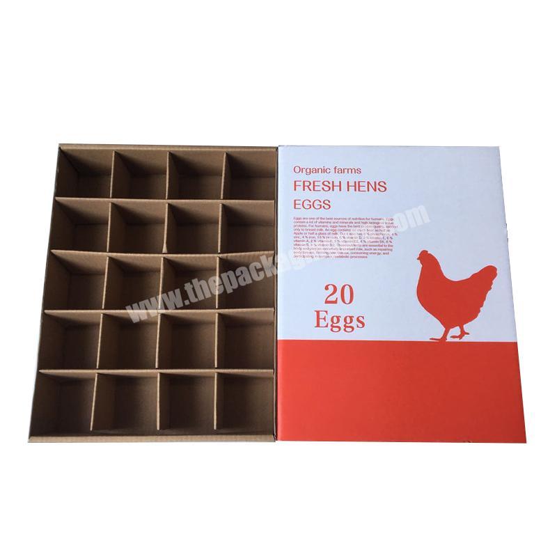 Custom eco-friendly corrugated paper egg boxes packaging for 510 egg box carton