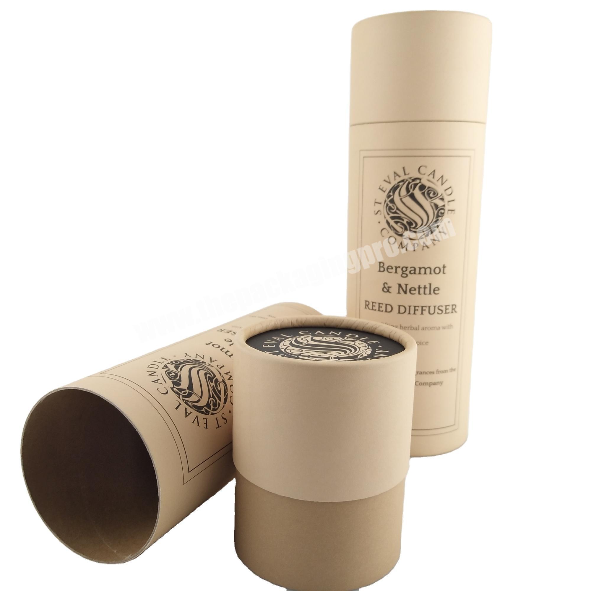 Custom eco friendly material round cylinder kraft paper cardboard tube packaging