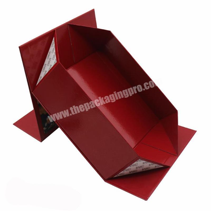 Custom food gifts space saving paper magnetic cover packaging board storage folding box