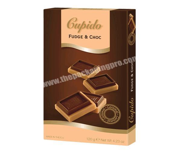 Custom food grade mushroom chocolate package paper grids luxury gift edible truffle one up chocolate bar packaging
