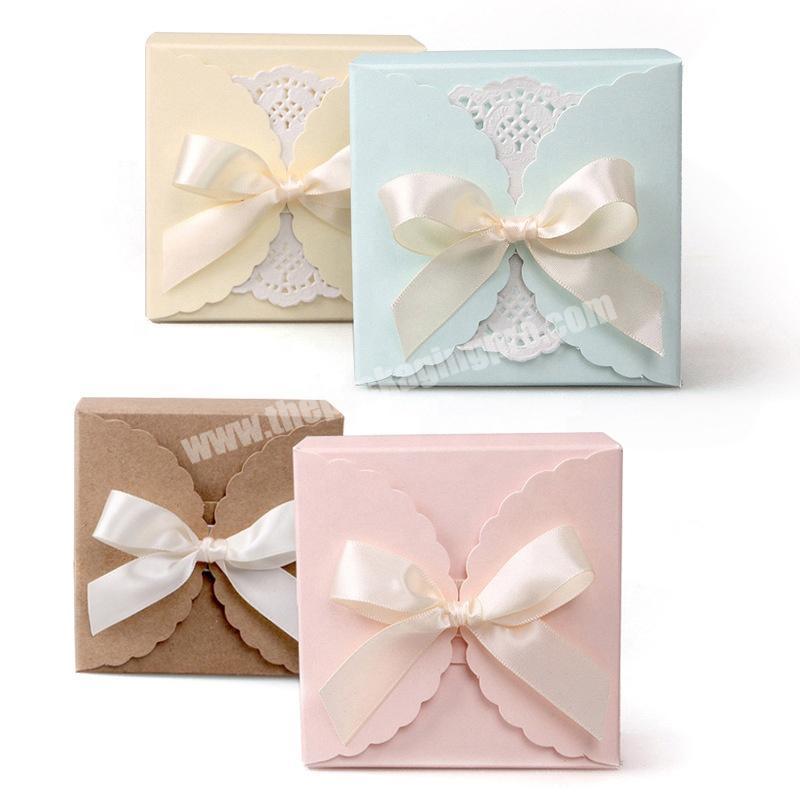 Custom handmade soap folding gift box pink simple small paper box