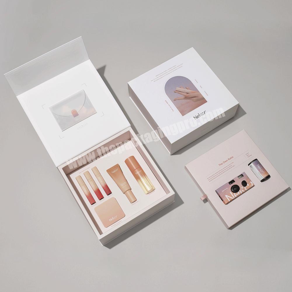 Custom high quality makeup beauty cosmetics paper storage packaging box folding cosmetic box packaging gift cosmetic gift boxes