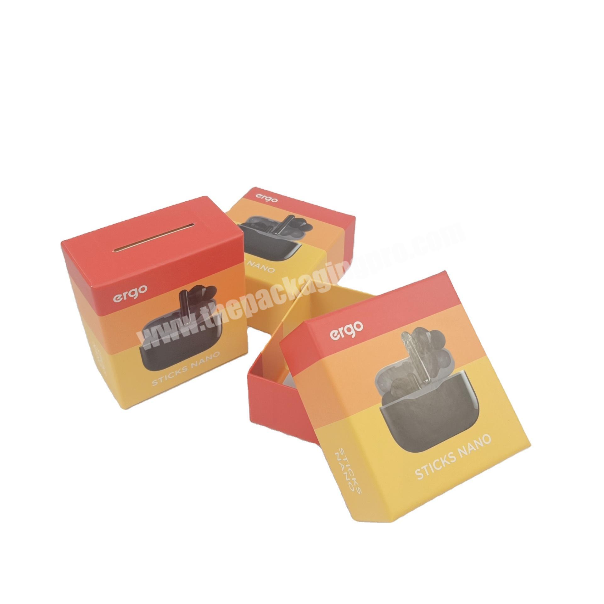 Custom lid and base gift boxes packaging box for earphones & headphonesairpodsearbudsearpods
