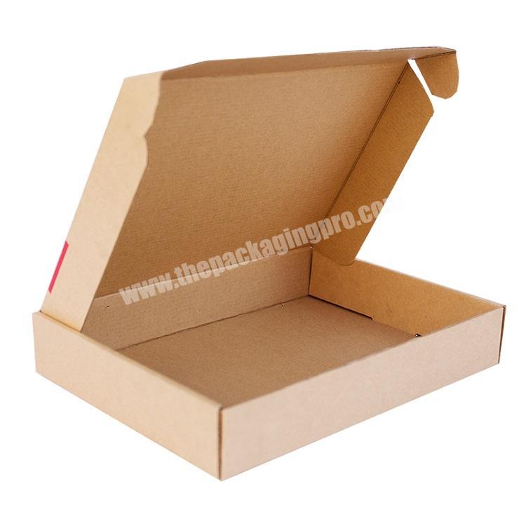 Custom logo Empty kraft corrugated paper shipping Packing Box