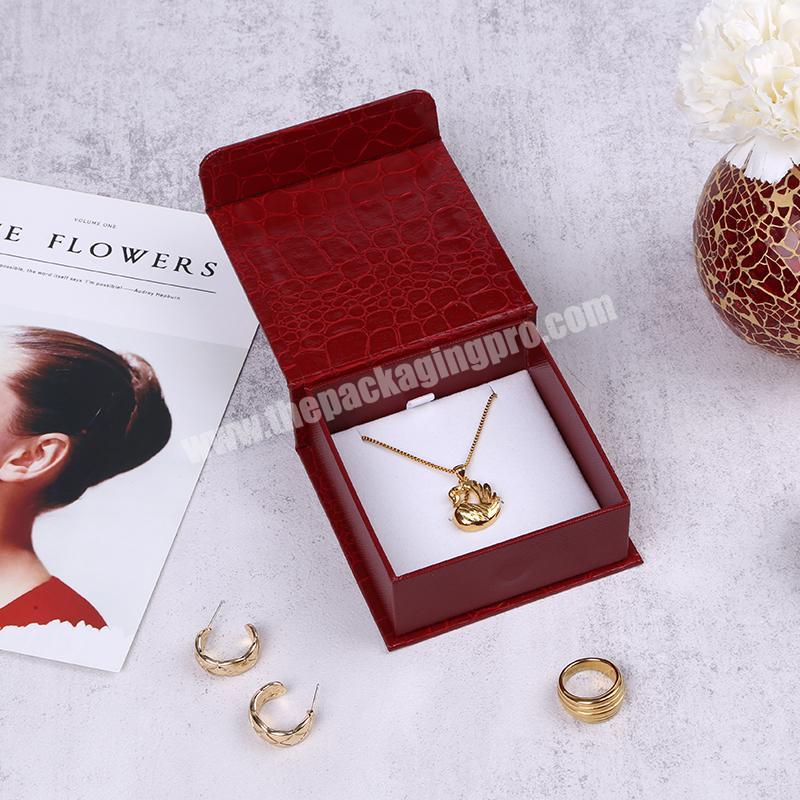 Custom logo Luxury Box Jewelry Storage Unique Wedding Gift cardboard Ring Packaging Necklace Box