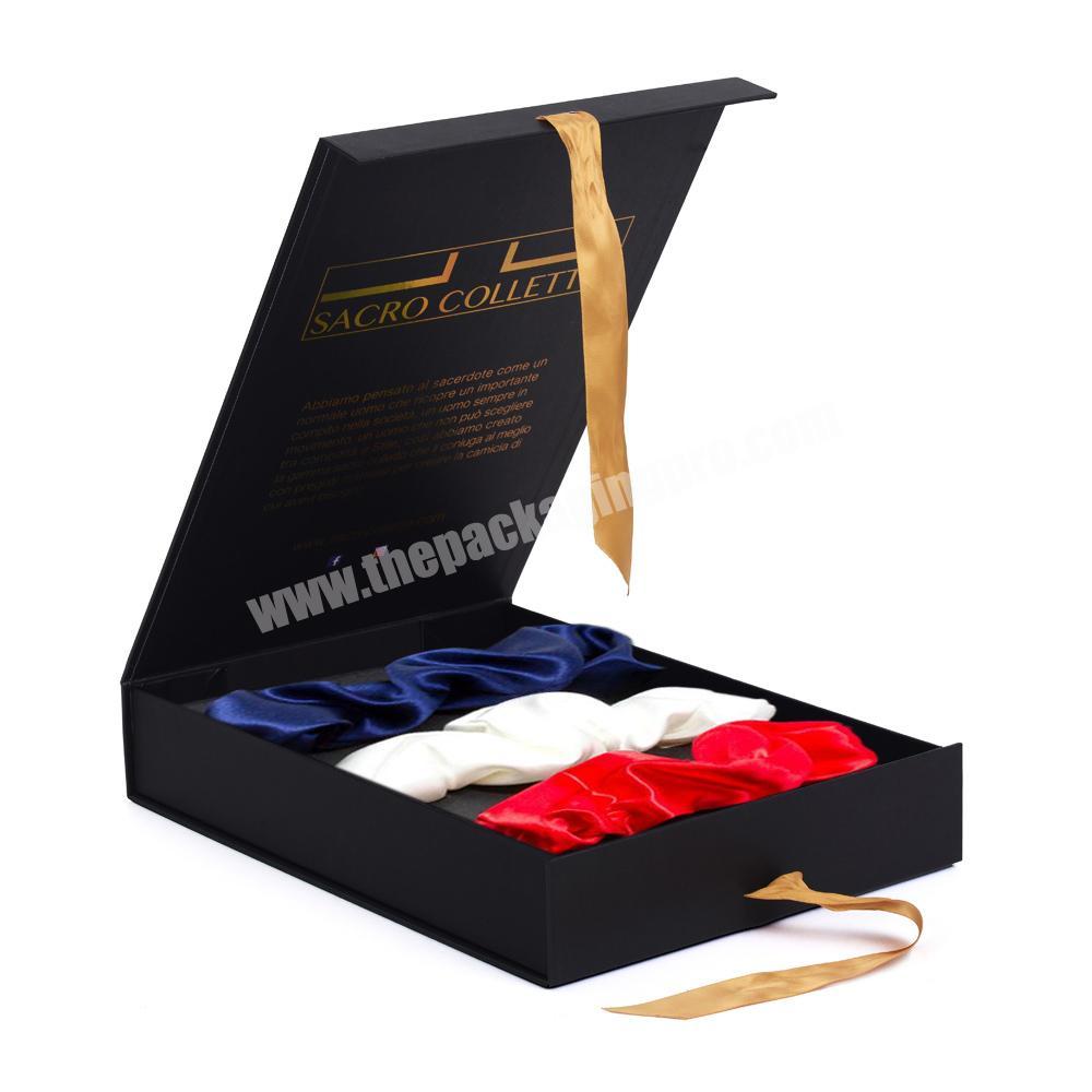 Custom logo boxe headband packaging scrunchies gift packaging box