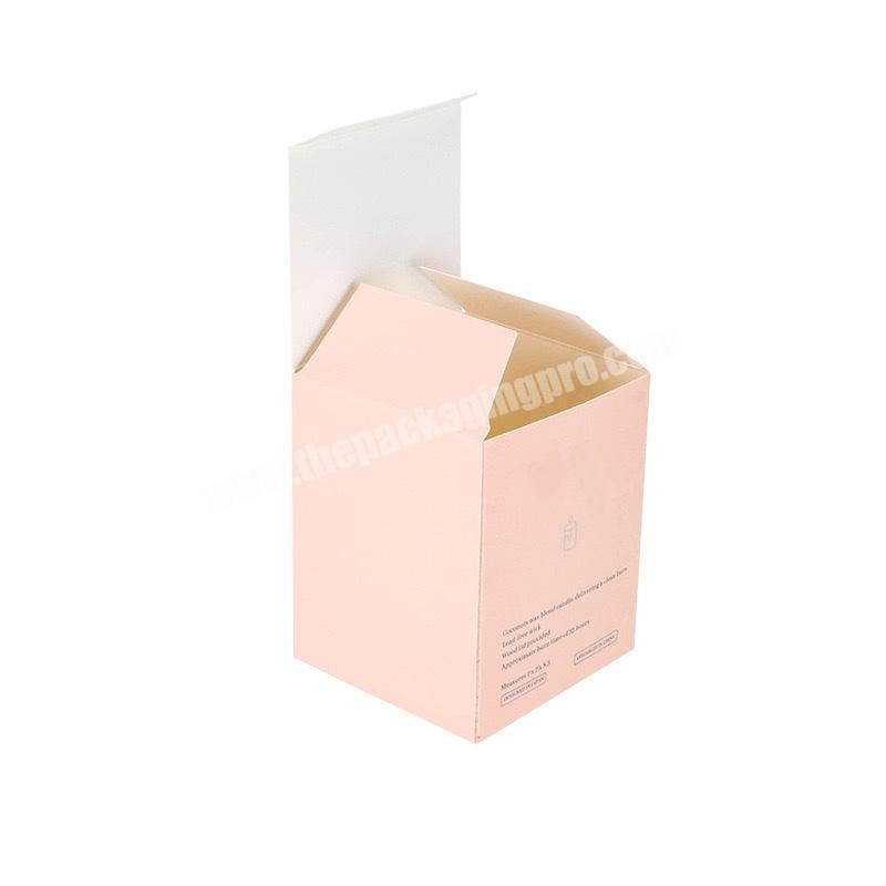 Custom logo cardboard box scented candle container with box gift box packaging