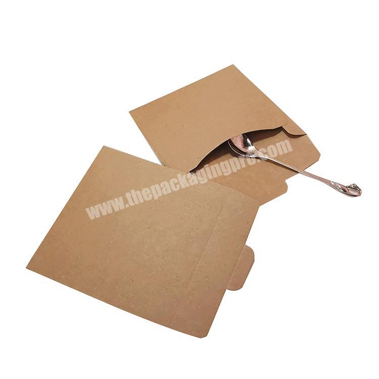 Custom logo cd box kraft paper jewelry box cheap brown kraft paper box