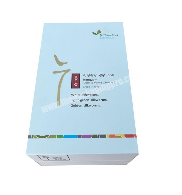 Custom logo color printing paper gift packing box with EVA inserts for wholesale