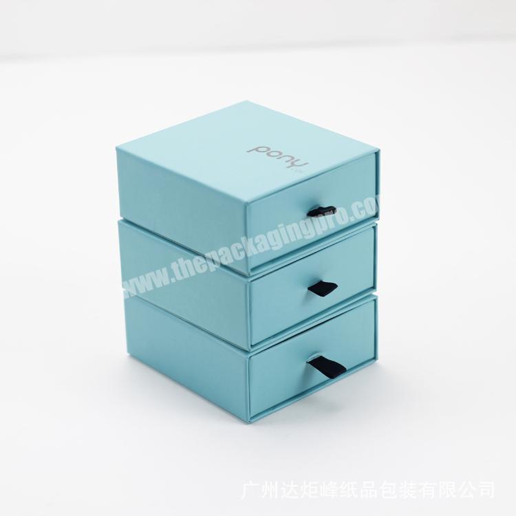 Custom logo cosmetic skincare products drawer packaging gift box face skin cream empty paper boxes
