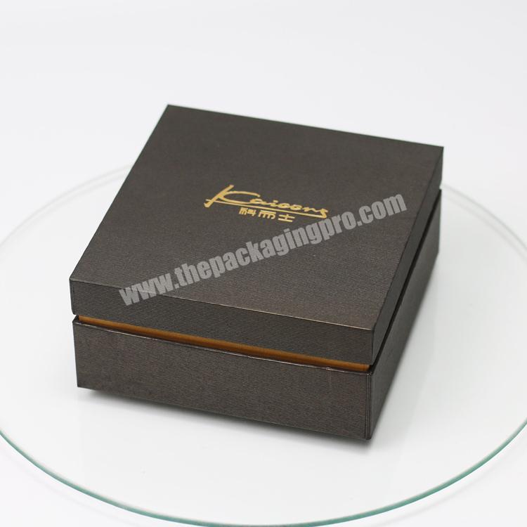 Custom logo fashion accessories packaging boxes luxury men pergume wallet and belt gift box for belt