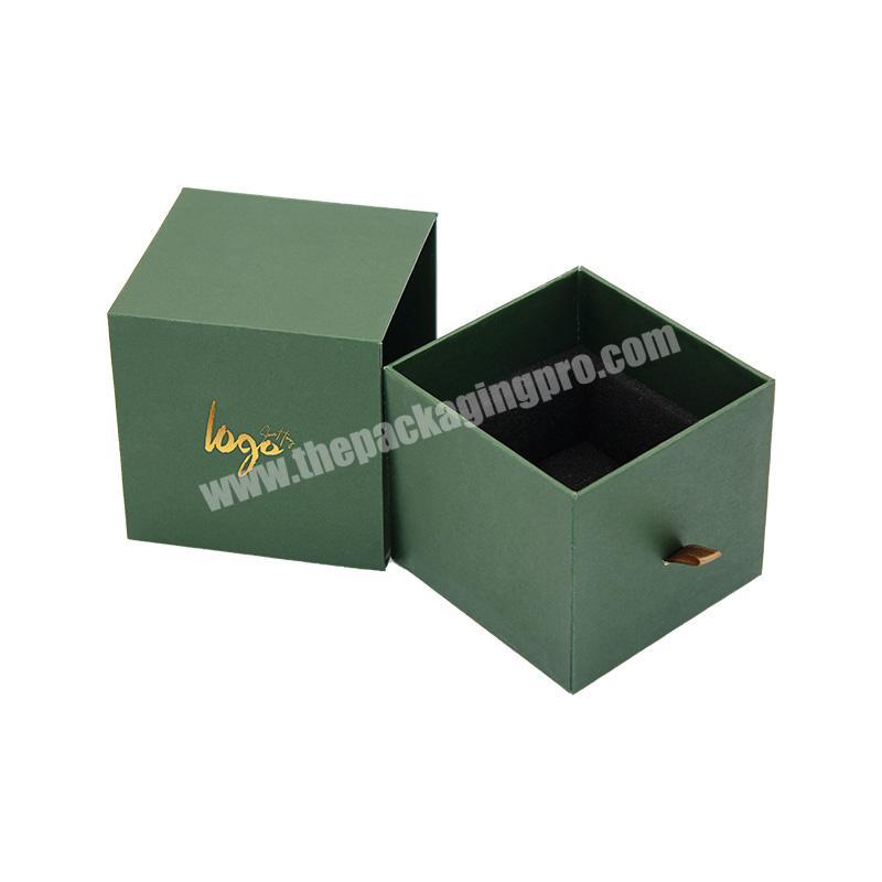 Custom logo jewelry packaging gift darwer paper boxes