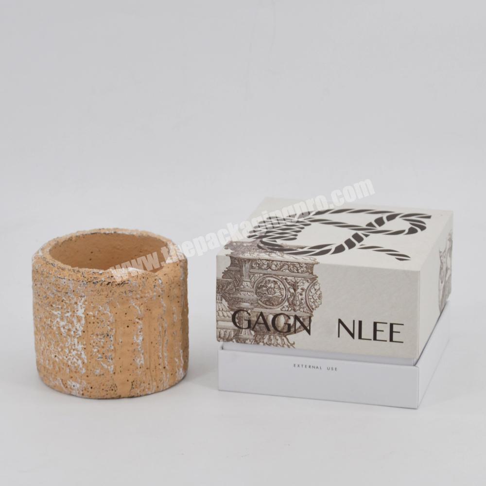 Custom logo luxury coffee mug packaging boxes small kraft paper box biodegradable candle mug set gift box packaging